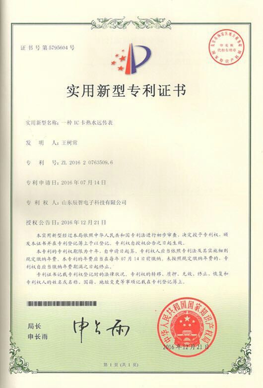 IC卡熱水遠(yuǎn)傳表